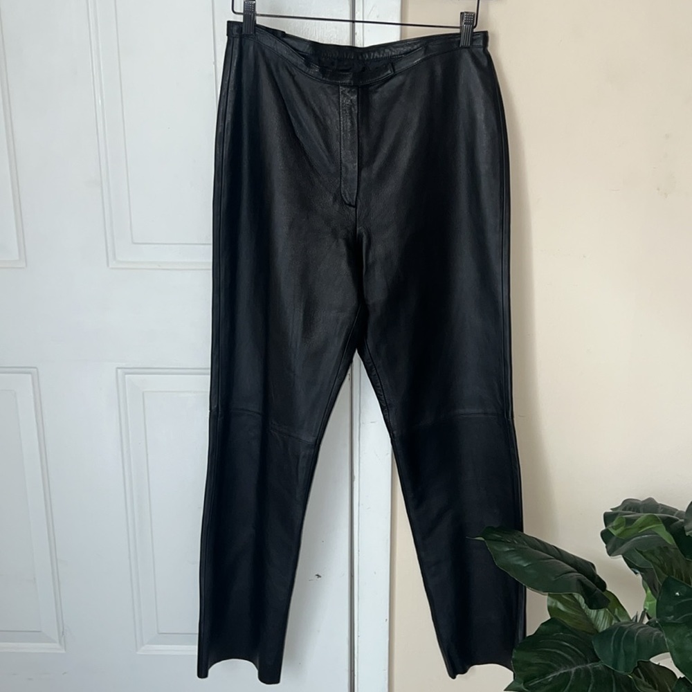 Clifford & Wills Missy High Waist 80,s‎ Vintage Leather pants Size 12